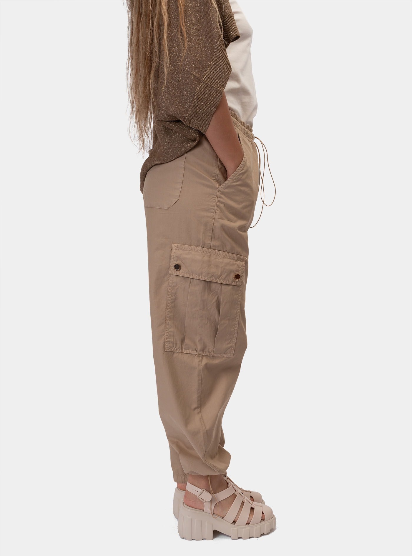 immagine-2-fracomina-elastic-cargo-pant-camel-pantaloni-fr24svc006w62801-093