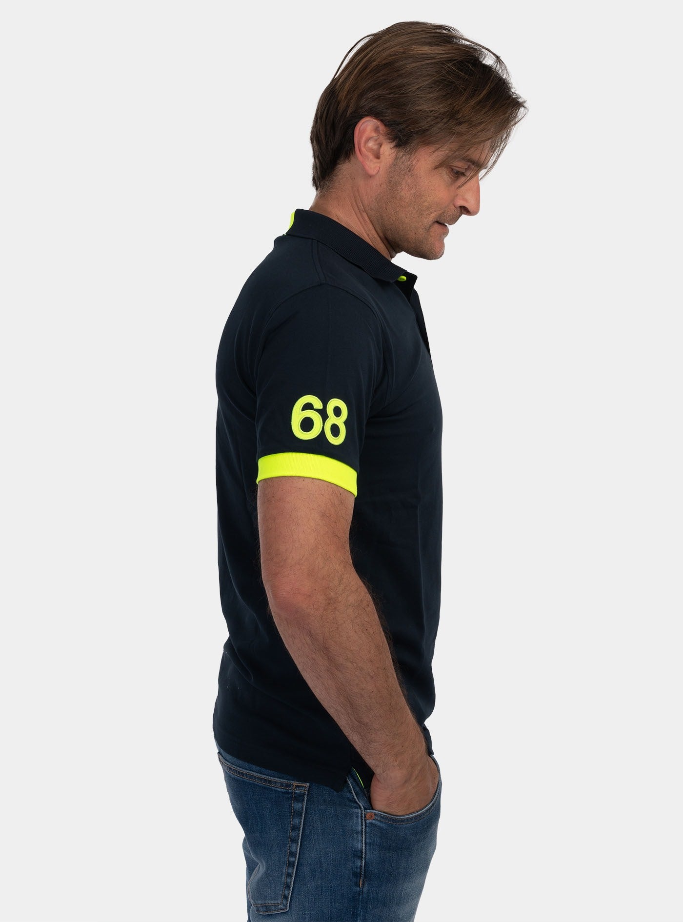 immagine-2-sun-68-polo-logo-fluo-royal-polo-a34122-58