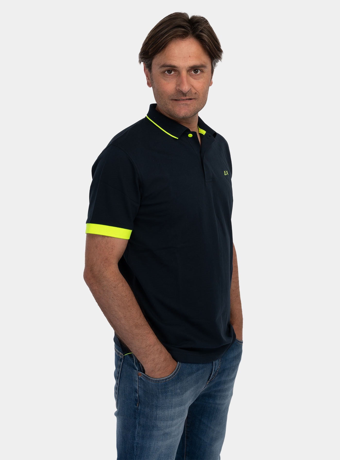 immagine-2-sun-68-polo-small-stripes-fluo-navy-blue-polo-a34120-07