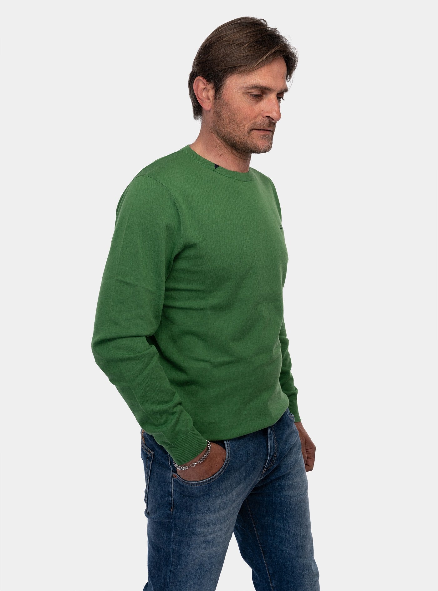 immagine-2-sun-68-round-neck-solid-verde-prato-maglia-k34101-88