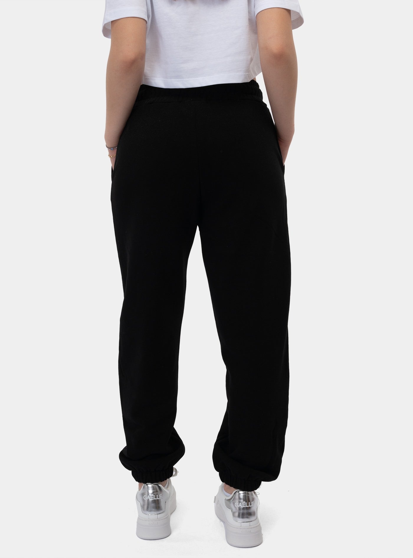 immagine-3-gaelle-pantalone-felpa-nero-pantaloni-gaabw00388-ptts0032-ne01