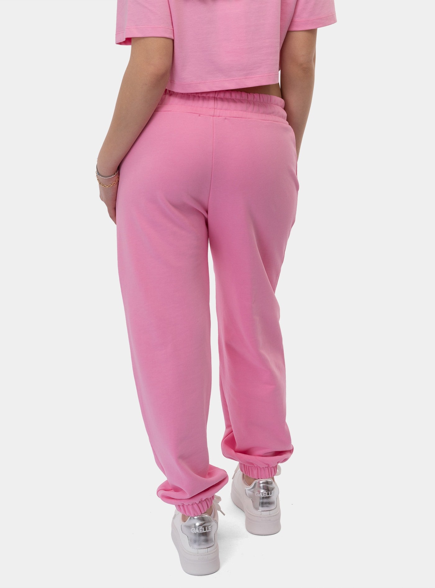 immagine-3-gaelle-pantalone-felpa-rosa-fenicottero-pantaloni-gaabw00388-ptts0032-ro04