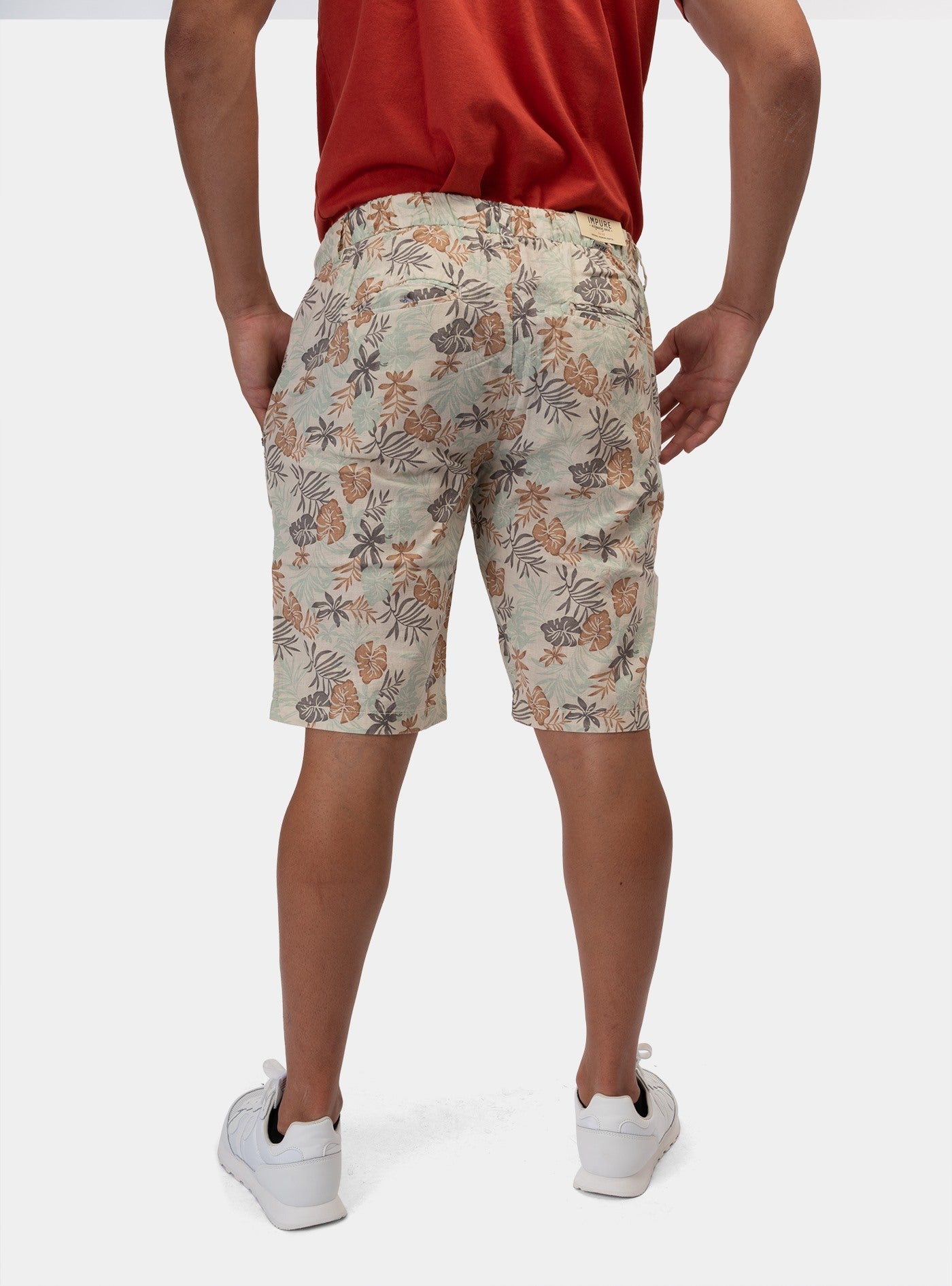 immagine-3-impure-chino-short-comfort-misto-lino-florence-ecru-bermuda-im24ssbm-chs4319-c56