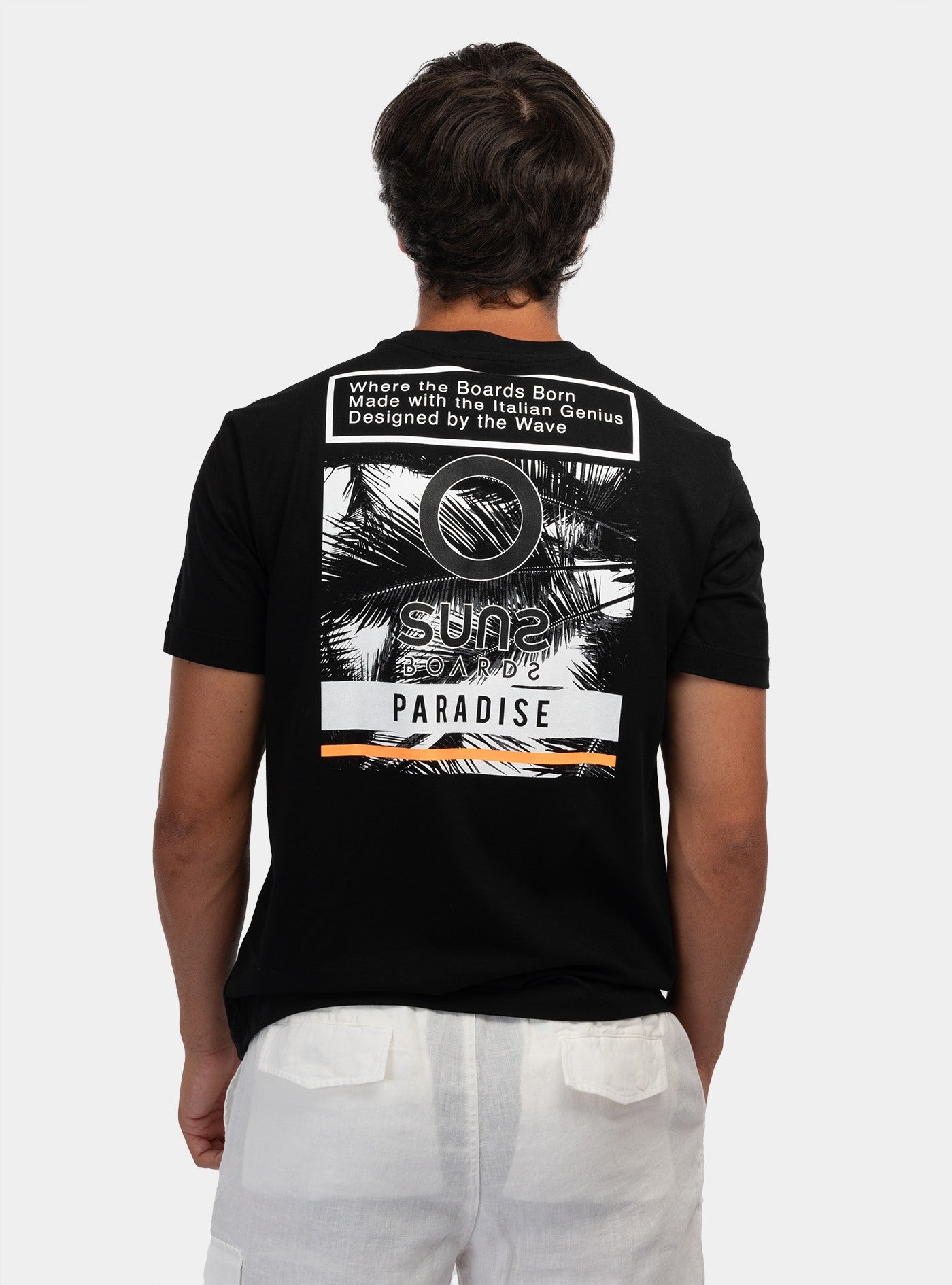 immagine-3-suns-t-shirt-paolo-paradise-black-t-shirt-tss410126u-black