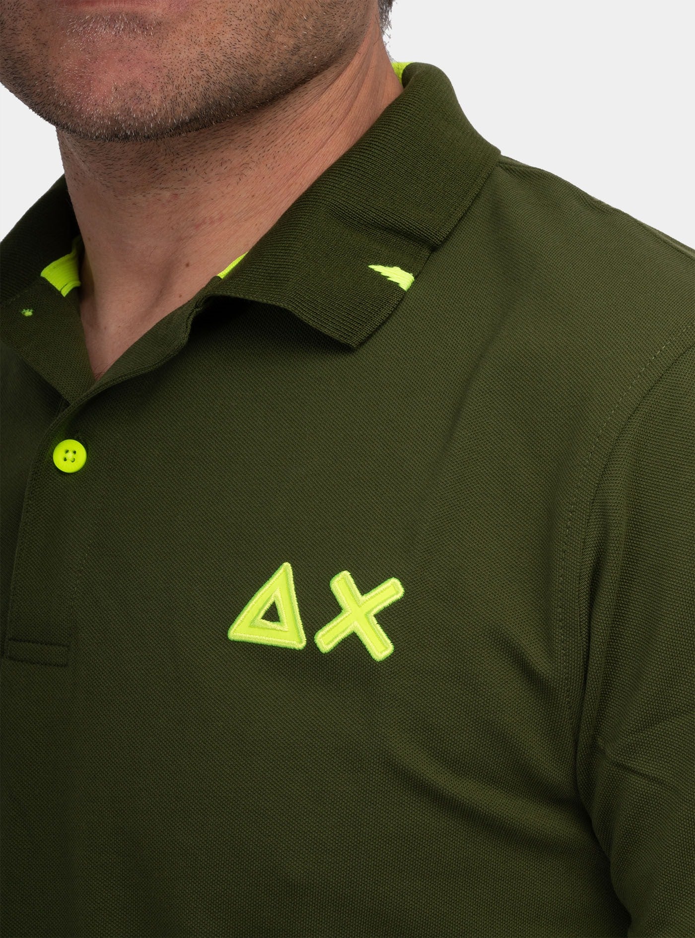 immagine-4-sun-68-polo-logo-fluo-verde-scuro-polo-a34122-37