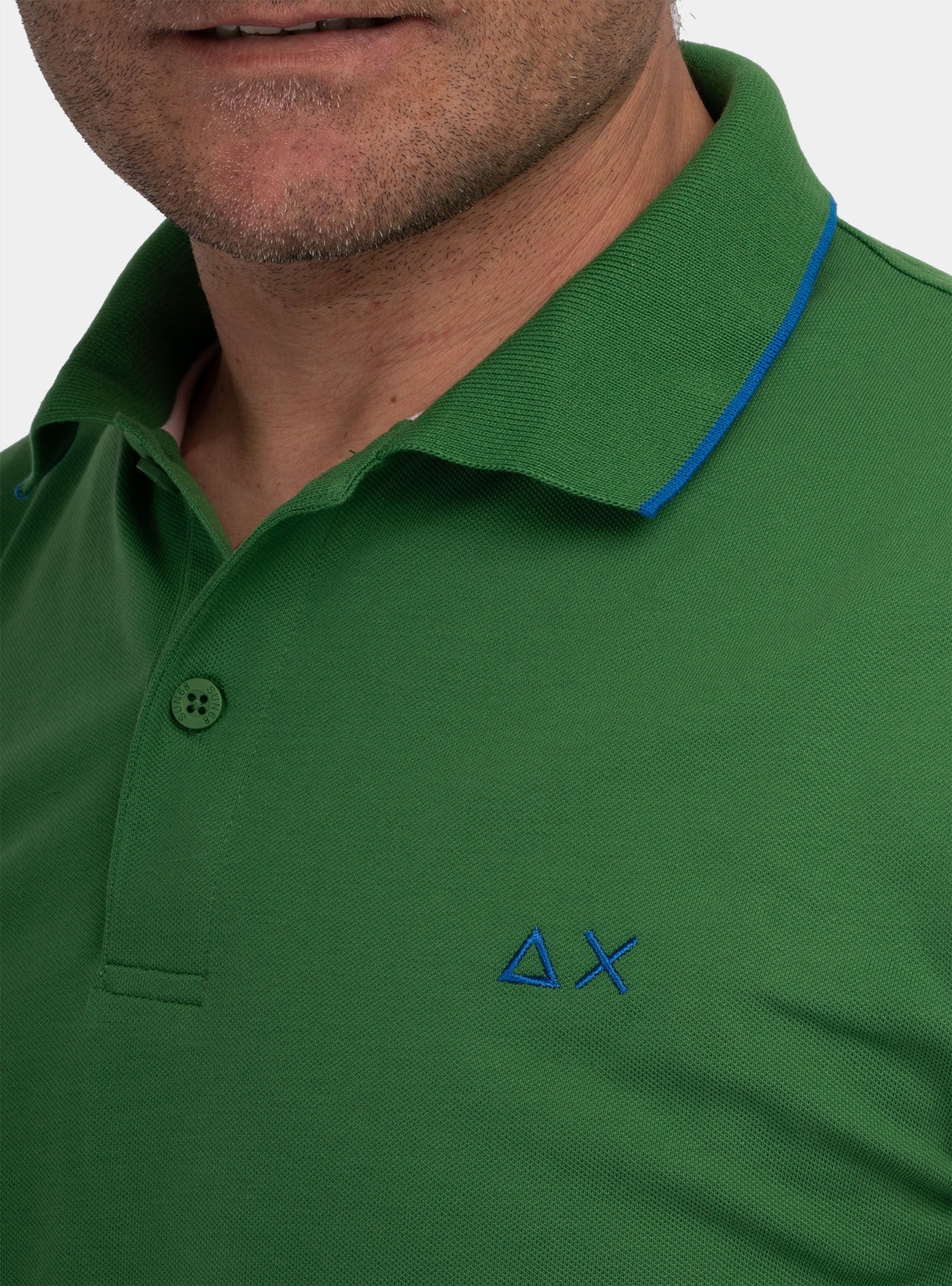 immagine-4-sun-68-polo-small-stripes-on-collar-verde-prato-polo-a34113-88